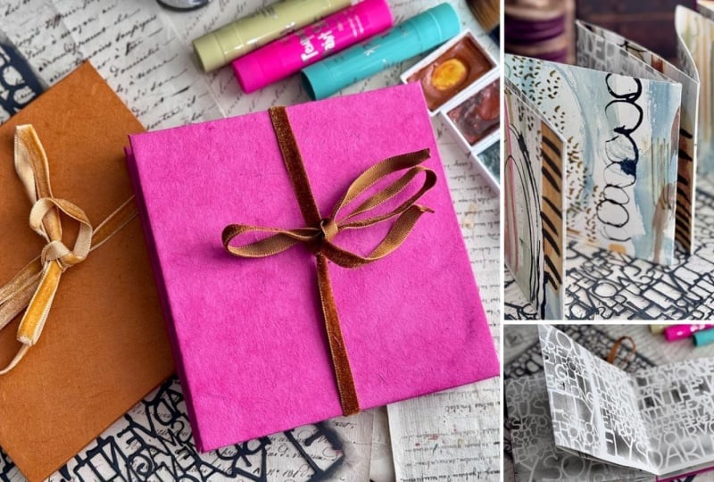 Fold, Paint, Create: Making a Concertina Art Book for Mixed-Media Fans