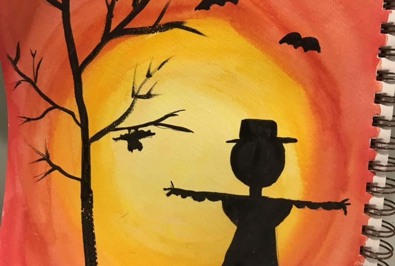 Scarecrow scene