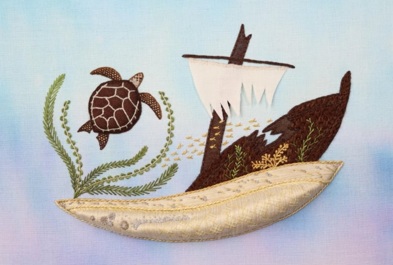 Ribbon Work Embroidery