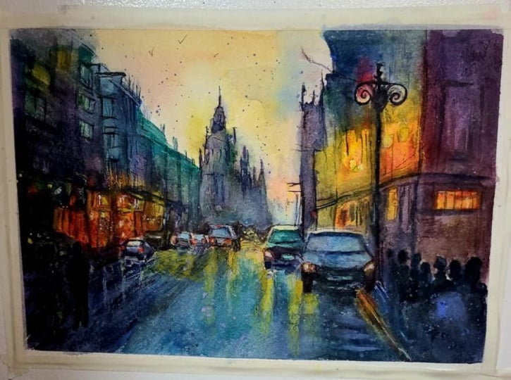 Rainy Night in the City