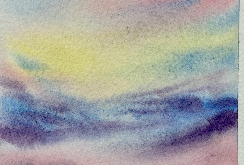 5-day watercolor sky challenge