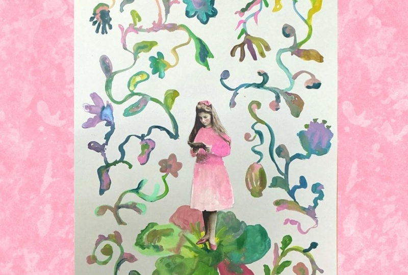 Loose floral painting