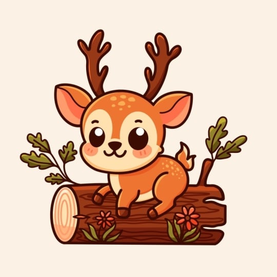 Cute Deer Illustration