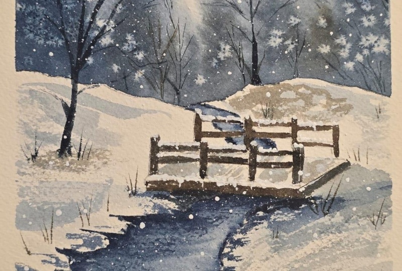 Snow with salt