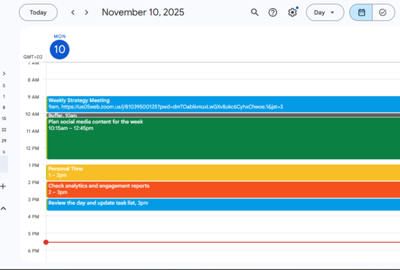 Client Calendar Management System