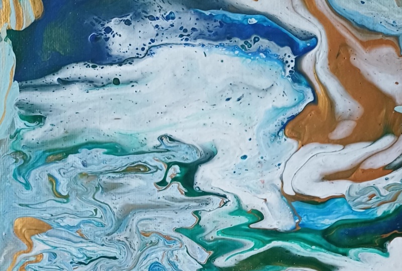 Acrylic Pouring: Ribbon Pour