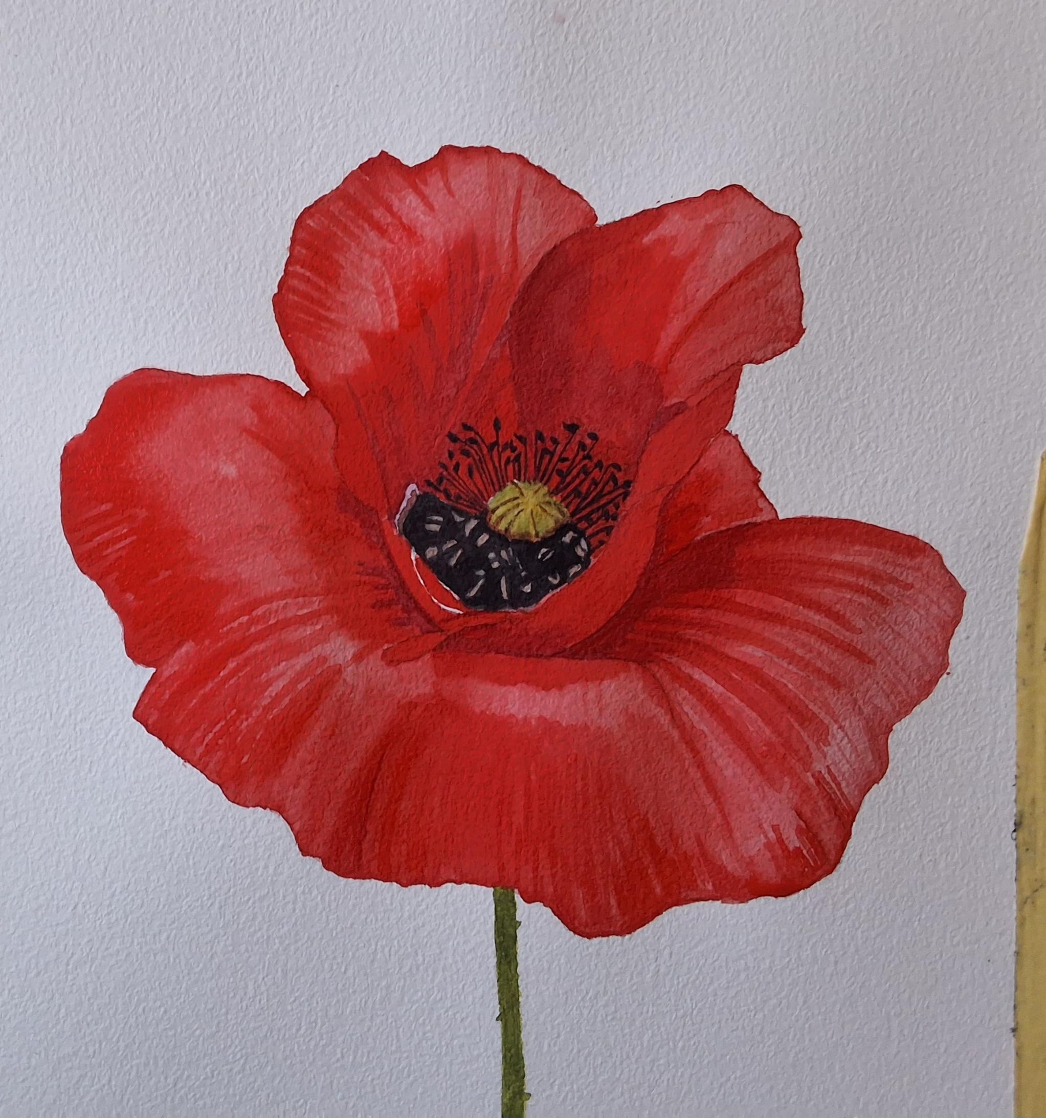 4 step method  to realistic watercolor - student project