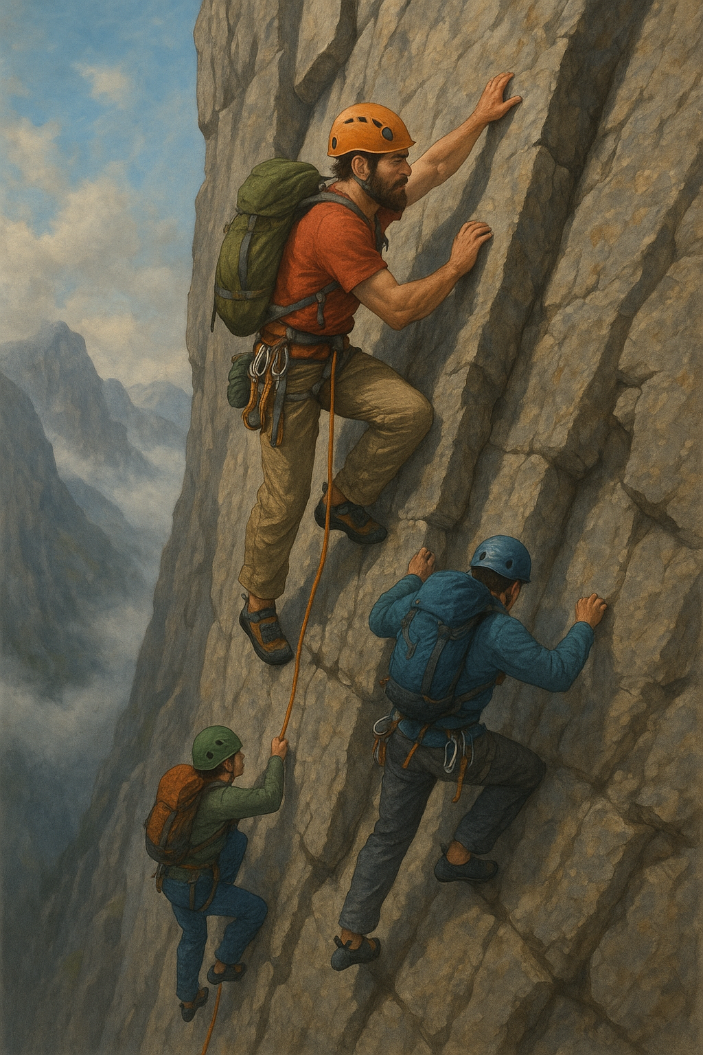 thrilling mountain climbing - student project