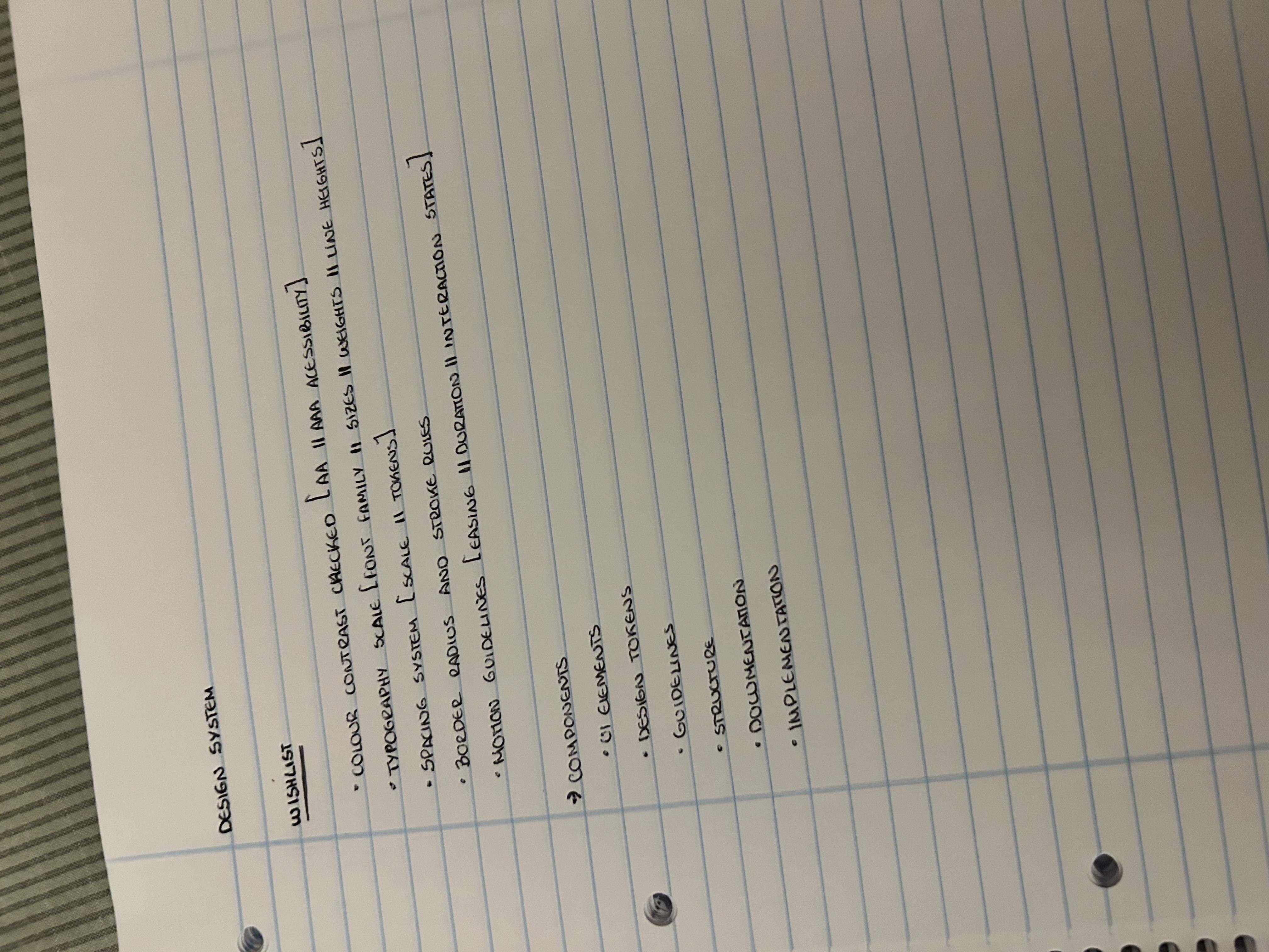 Design System Wishlist