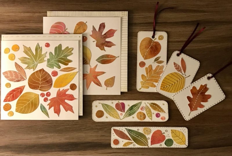 Seasonal Botanical Watercolour Collage