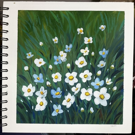 Gouache painting