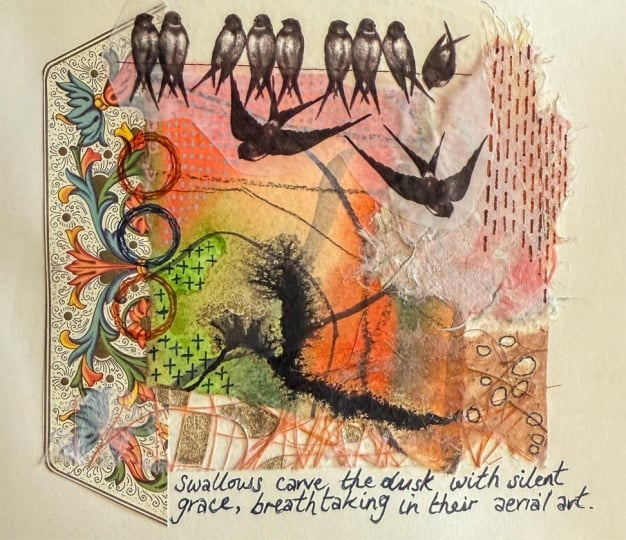 Swallows Carve the Dusk