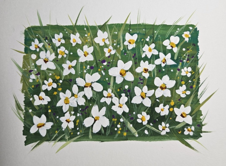 Gouache flowers