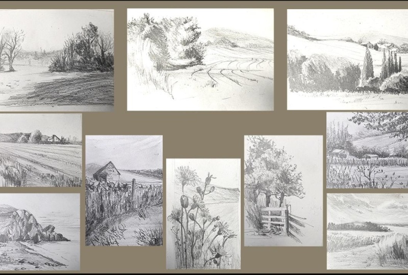 10 Days of Landscapes in Pencil