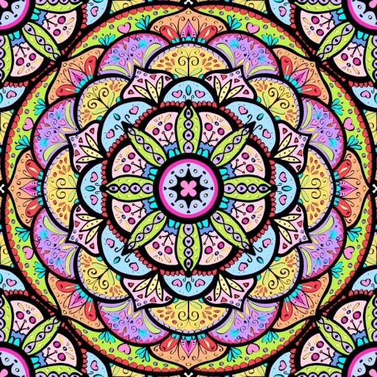 Seamless mandala pattern