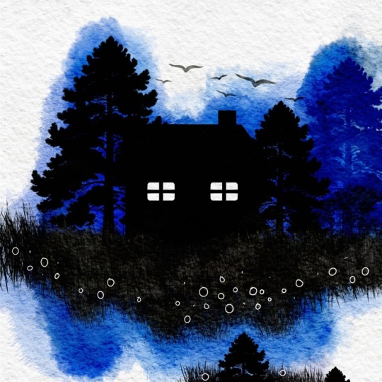 Watercolor house
