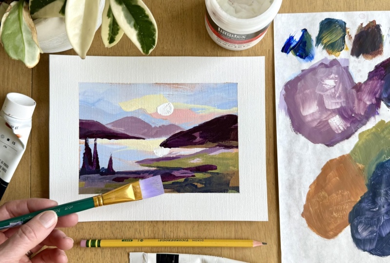Sample 30 Brushstroke Painting