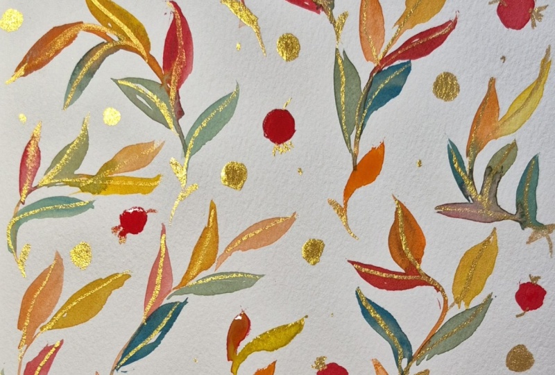 Cozy Autumn Watercolor Patterns: 7 Relaxing Painting Projects