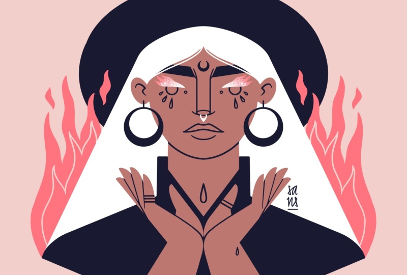 Sample portrait illustration from your teacher