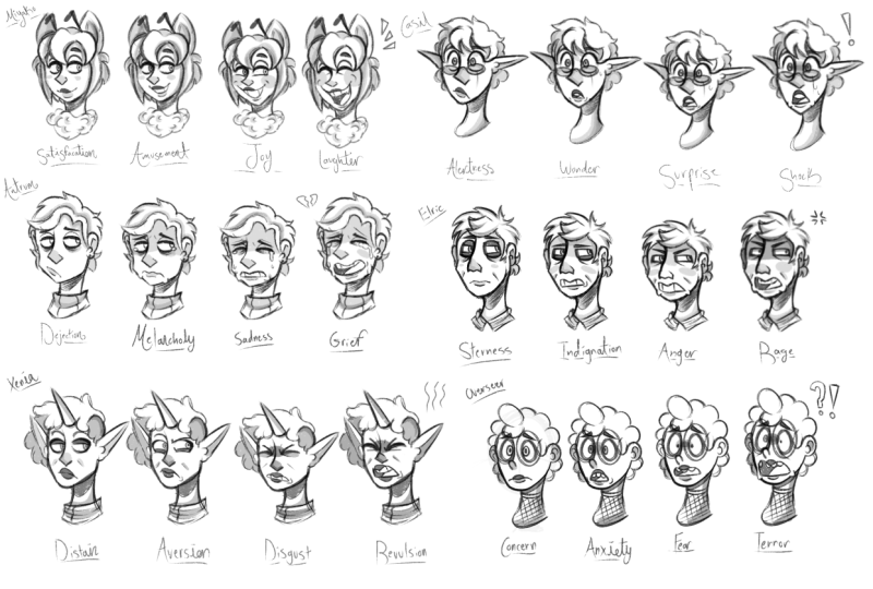 Art of facial expressions !
