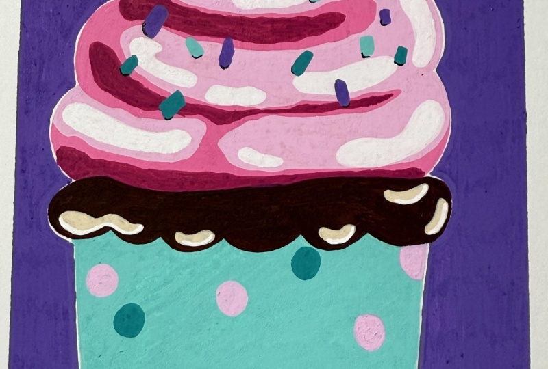 Posca Marker Cupcake