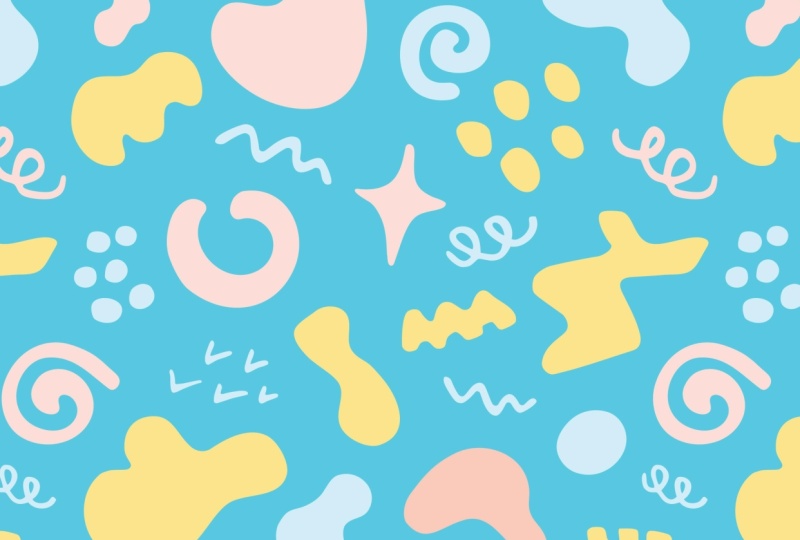 Abstract shapes pattern