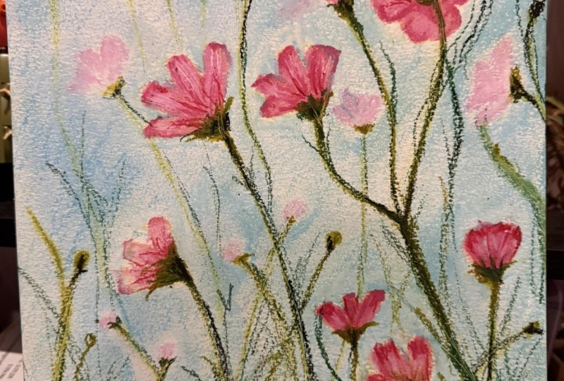 Floral Oil Pastel