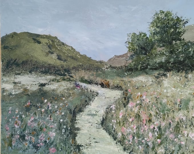 Acrylic Landscape - Pallet knife (revision 1)