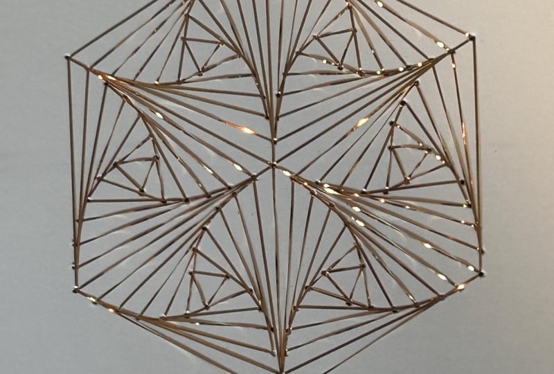 Curves of pursuit with gold filament