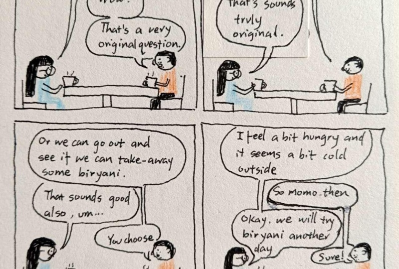 Comics: A Mundane Conversation Scene