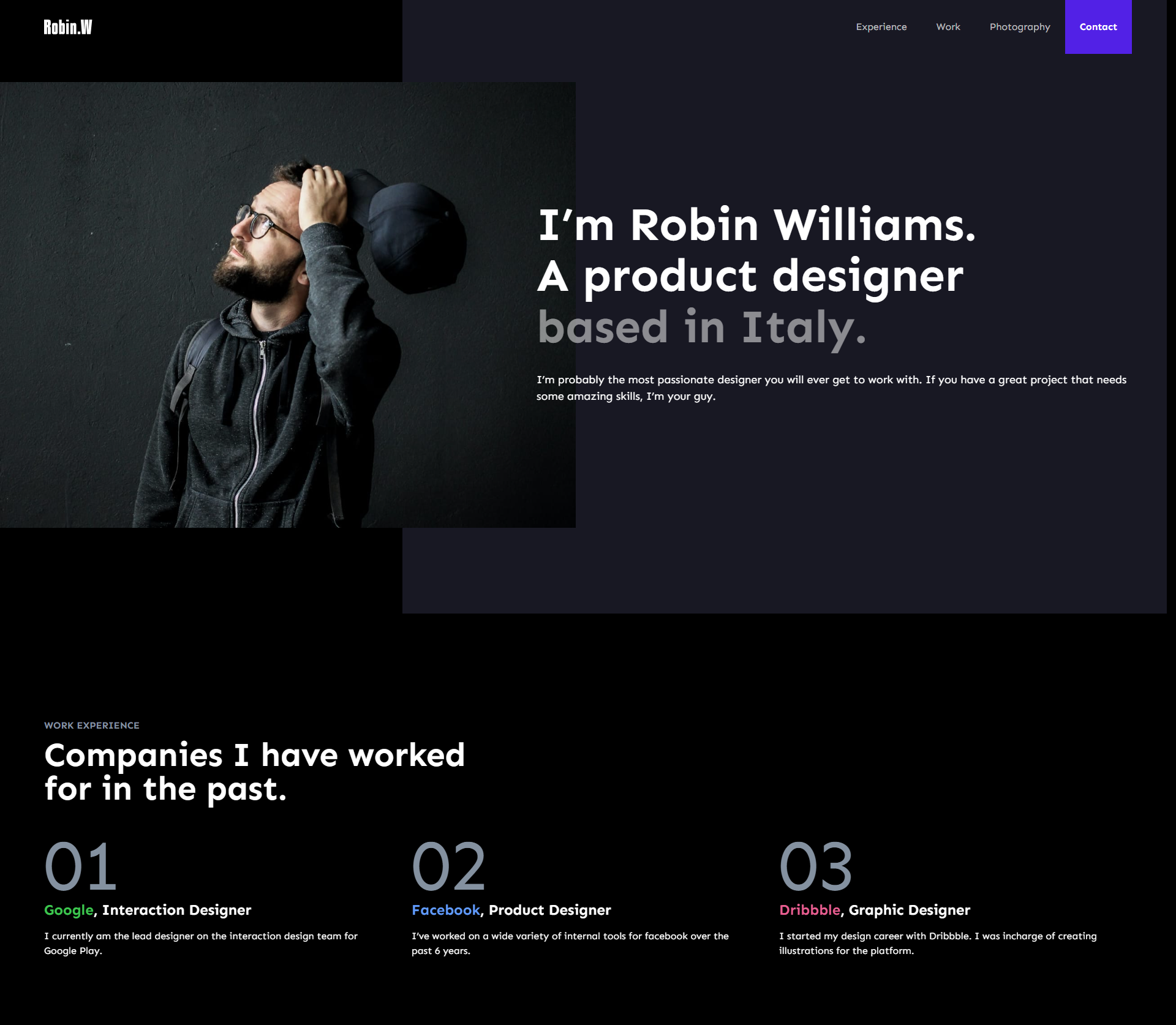Portfolio Website Design Completed