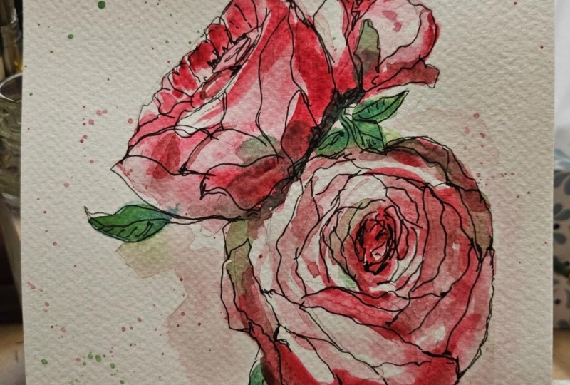 Evening Peony Roses
