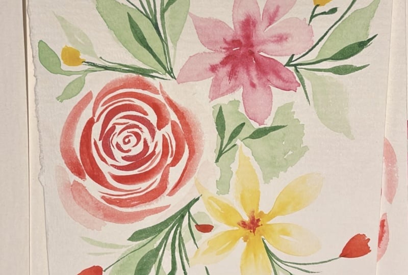Lesson one. Watercolor 101: A Beginner's Guide to Watercolor Painting  Petals by Priya Watercolor