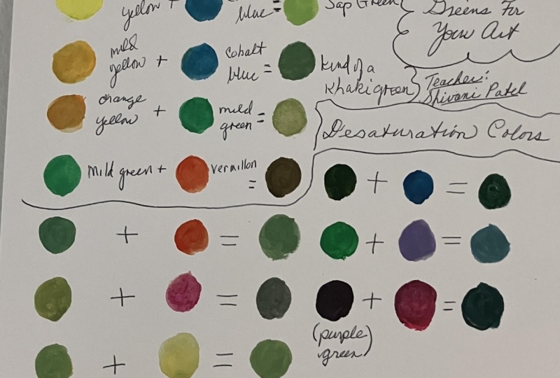 Color Camp 1: Simple Secrets to Mixing Realistic Greens for Your Srt