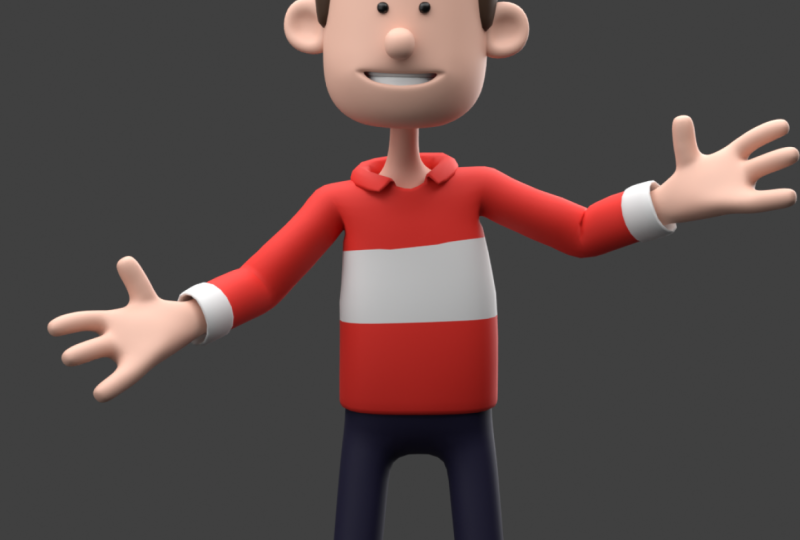 A Man Character Animation