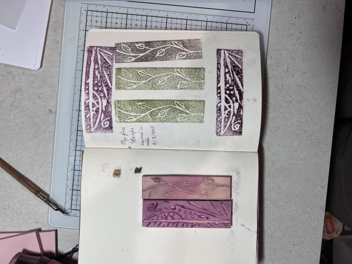 First Day Of Stamp Carving
