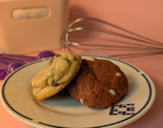 Pink and cookies