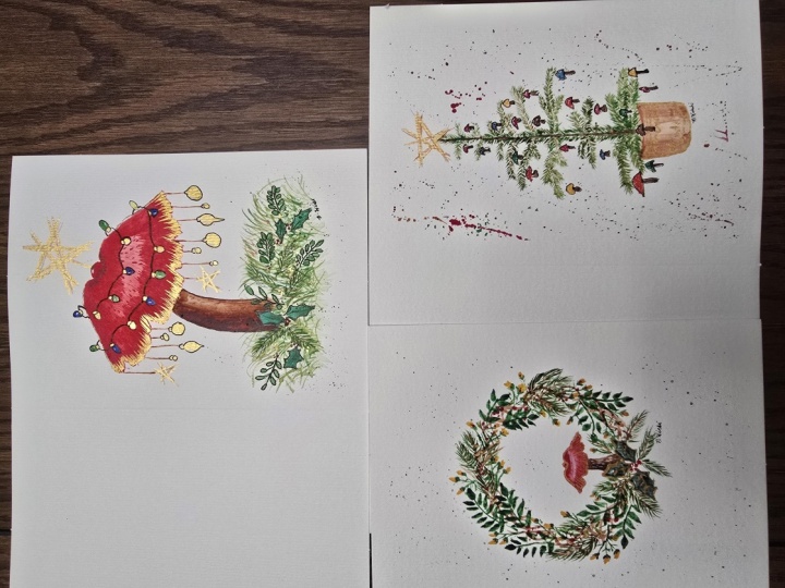 Trio of Chris-Mush Cards