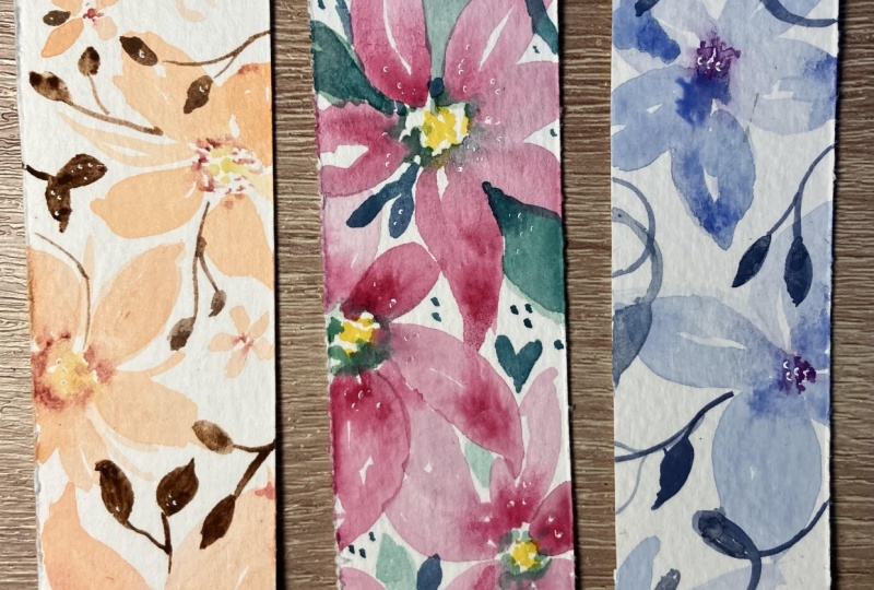 Flowery Bookmarks