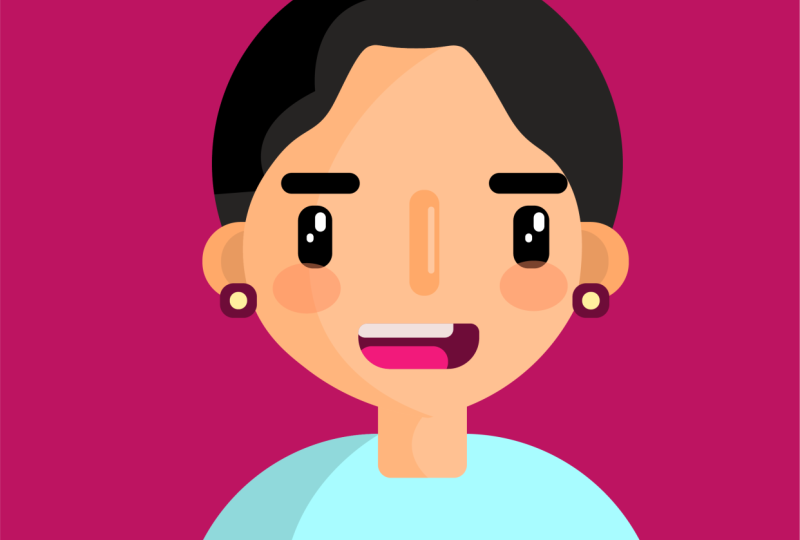 Flat illustration-basic shapes