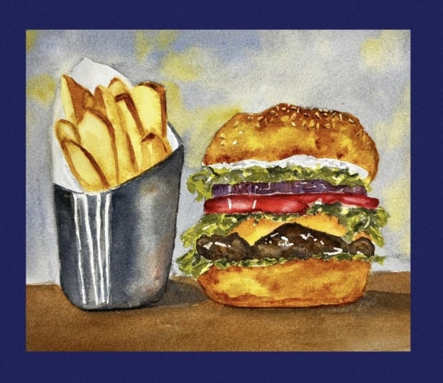 Burger and Fries
