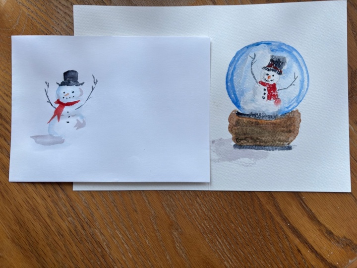 Snow globe snowman