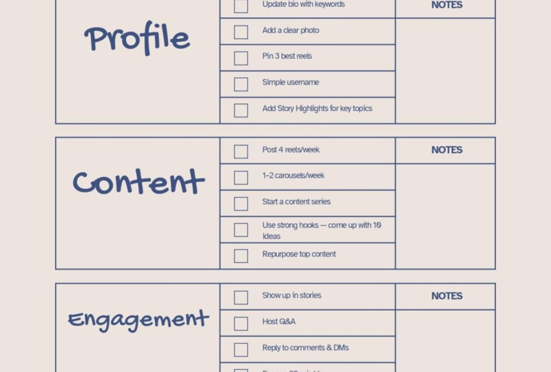 Checklist
