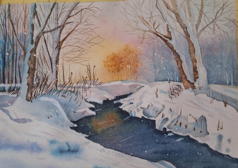 Peaceful  snow