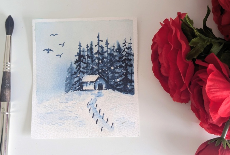A Monochrome Watercolor Class
