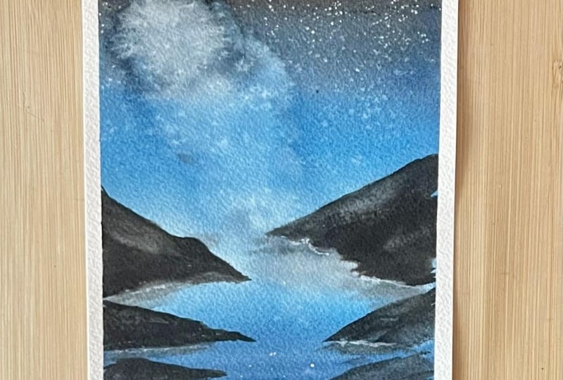 Watercolor Night Sky