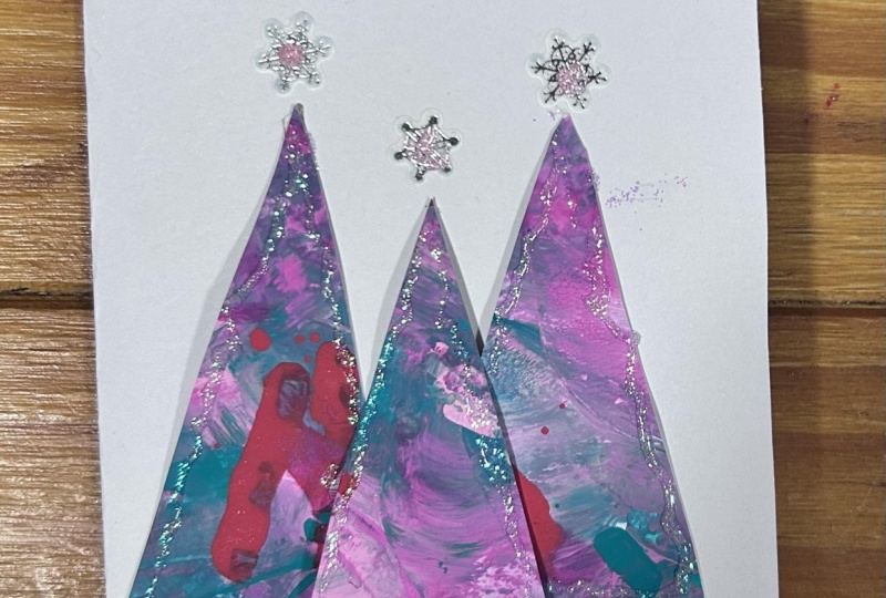 Modern Acrylic Christmas cards