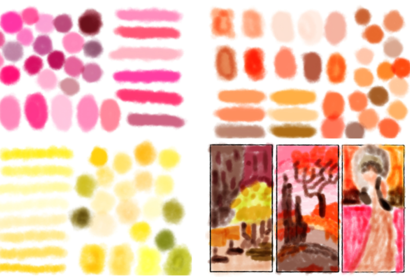 Warm Watercolor Pastels