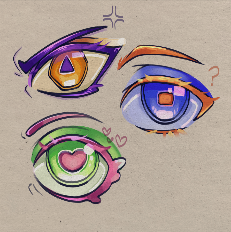 Anime eyes - student project