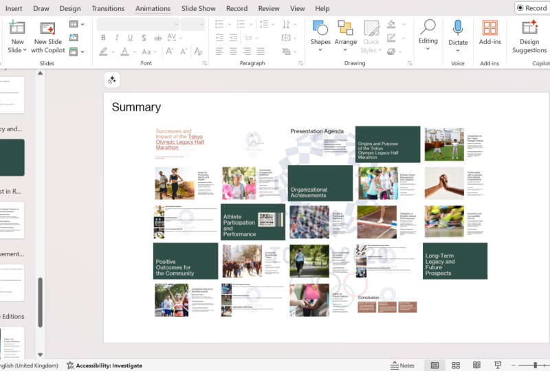 Tokyo Legacy Half Marathon Powerpoint Project